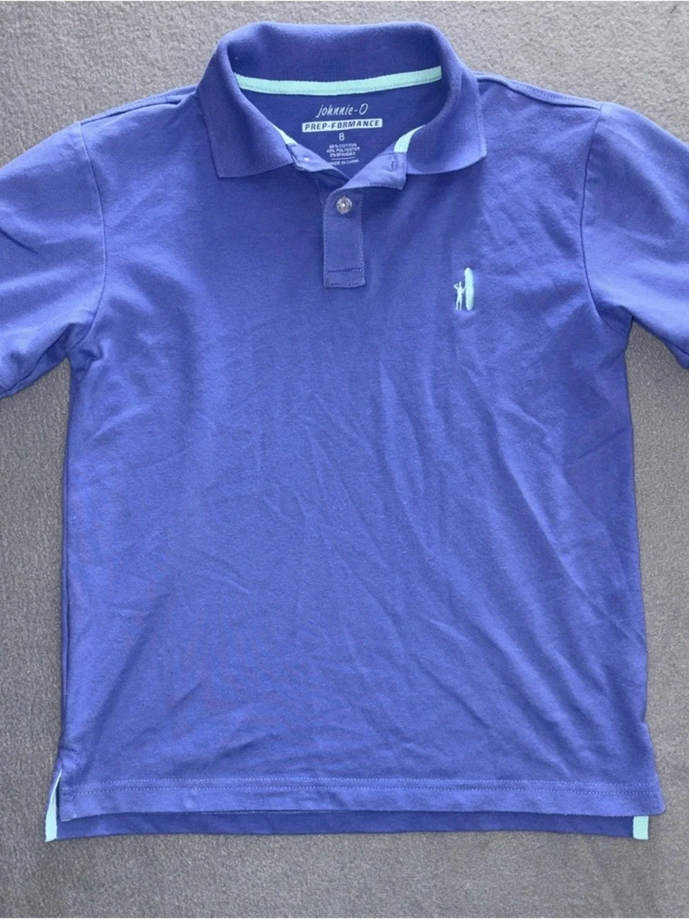 Boys’ Johnnie-O Prepformance Short Sleeve Polo Size 8